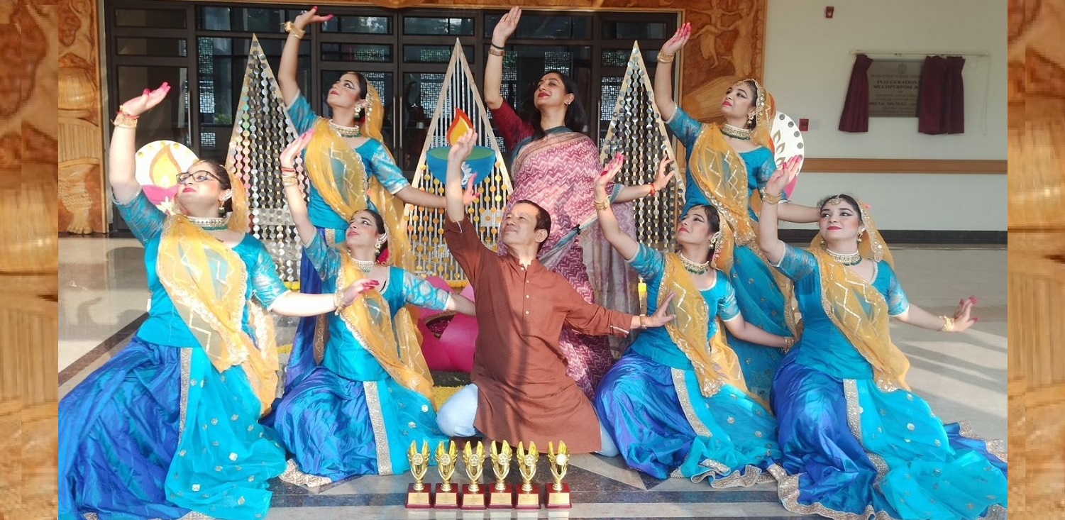 Students won the Prestigious Rolling Trophy at National Inter DPS Dance Festival -`Nrityanjali`